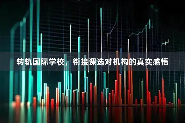 转轨国际学校，衔接课选对机构的真实感悟